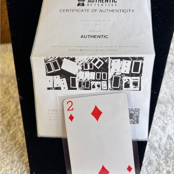 Tiffany & Co. Red and Gold Decorative Card - Picture 5 of 7